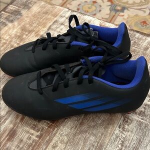 Black and Blue ADIDAS Soccer Cleats